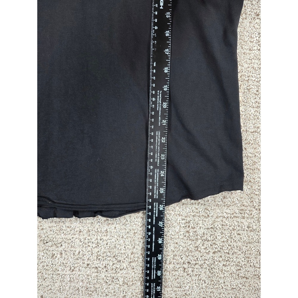 Double D Ranch Womens Western Shirt Black Red Studded Embroidered Snap Front L - Picture 10 of 10